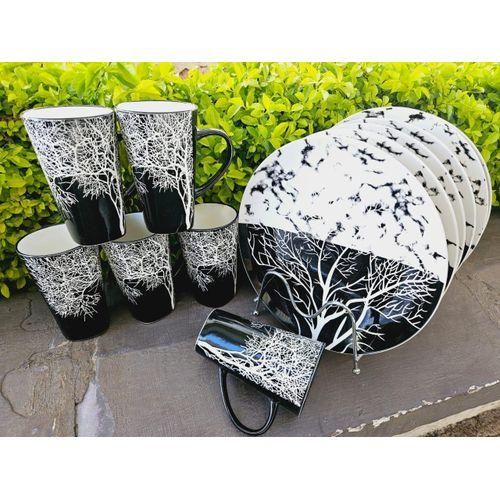 BEAUTIFUL DEALS !!! Tree Mugs Ceramic Plate And Mug Set Tree Mugs 6pcs Plates 6pcs.12 pc Ceramic Plate And Mug Set Tree Mugs 6pcs Plates 6pcsThe modern kitchen needs the right kitchen utensils