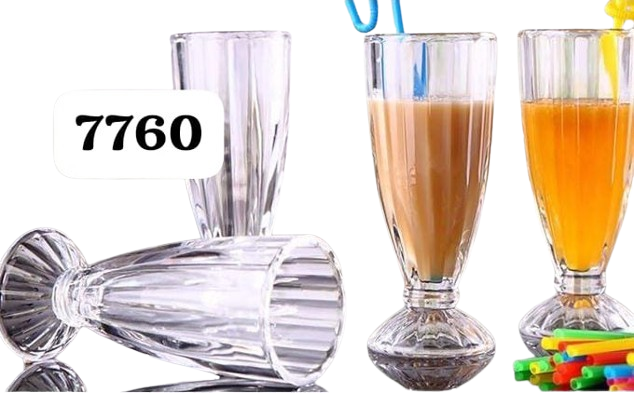 PREMIUM QUALITY ! 6 pc milk shake glasses.This classic Smoothie Milk Shake Glasses is great for ice cream, sundae, milkshake, smoothies, dessert, root beer floats, or any of your favorite cool treats.