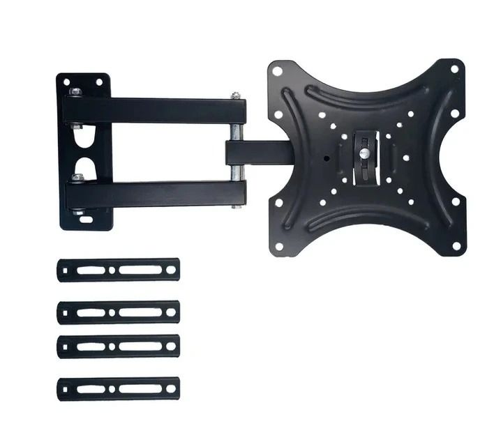 TV Wall Mount TV Stand 14″-55″ Steel Material Fixed - Swivel Solid Wall Black Quality product rotating wall bracket 14 inch to 55 inch support affordable HDL-117B