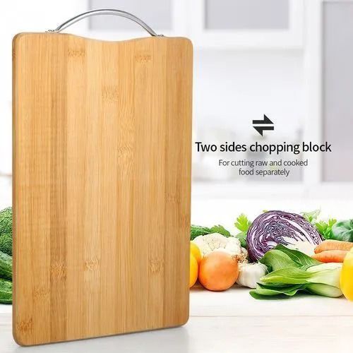 KITCHEN and dining Quality Wooden Bamboo Chopping Board, Double sided thickened solid Bamboo board with size 38cm *28cm