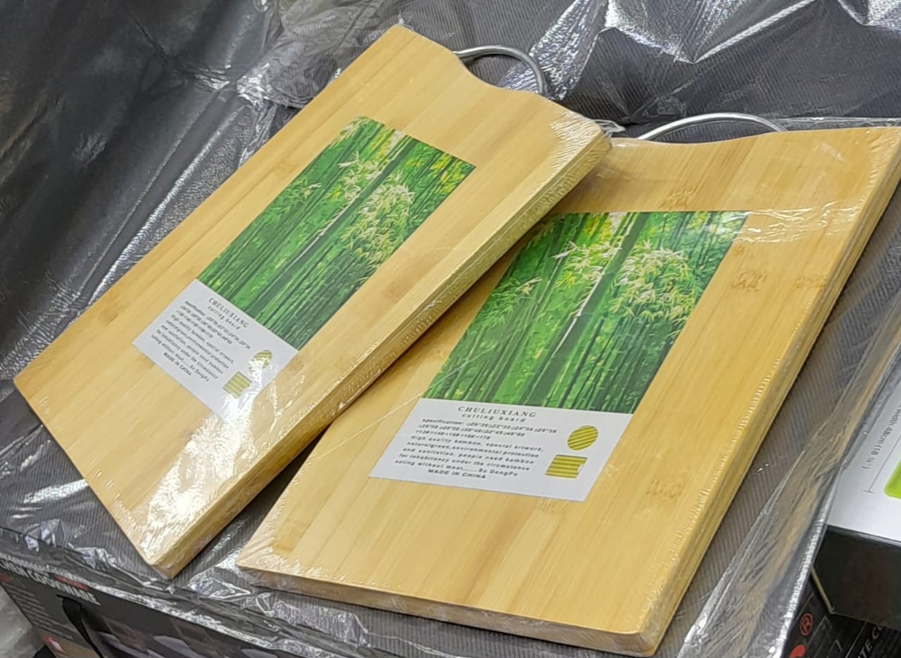 KITCHEN and dining Quality Wooden Bamboo Chopping Board, Double sided thickened solid Bamboo board with size 38cm *28cm