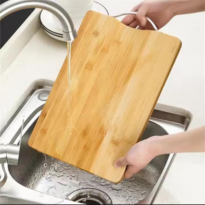 KITCHEN and dining Quality Wooden Bamboo Chopping Board, Double sided thickened solid Bamboo board with size 38cm *28cm