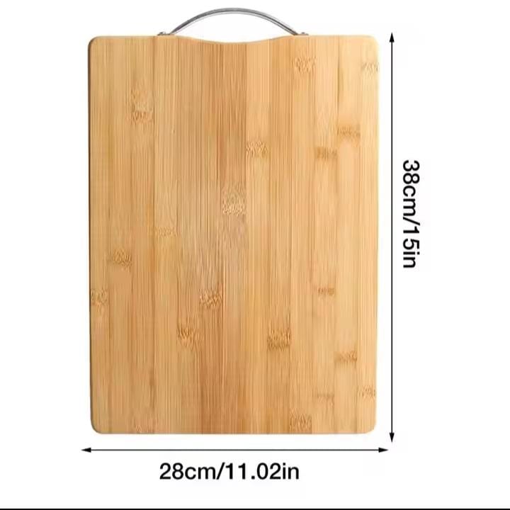 KITCHEN and dining Quality Wooden Bamboo Chopping Board, Double sided thickened solid Bamboo board with size 38cm *28cm
