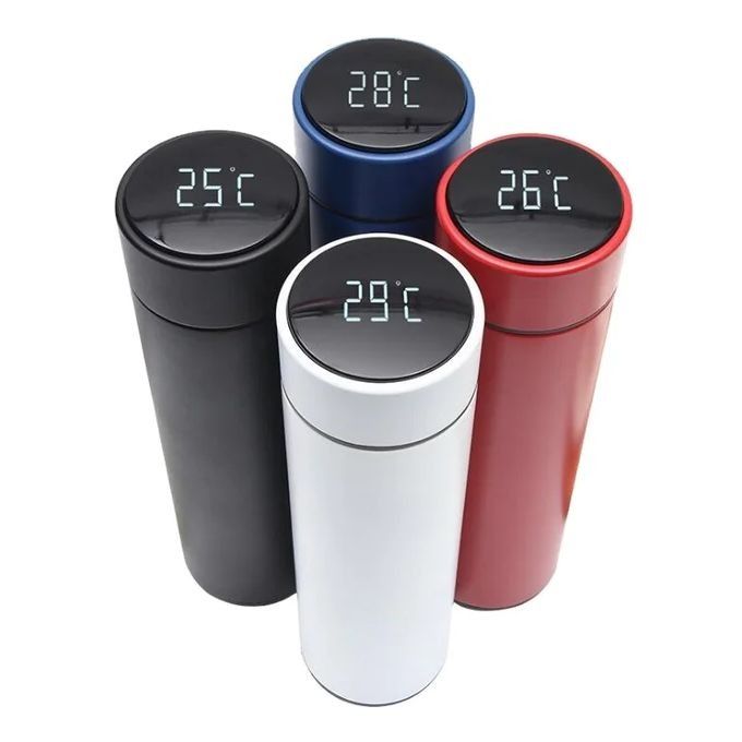 500ml Smart Flask LED Display Smart Thermos Stainless Steel Insulation Touch Intelligent Temperature Display Vacuum Flasks Cup Digital Mug