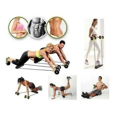 Revoflex Xtreme Home Total Body Fitness Gym Abs Trainer Resistance With User Manual; Revoflex Xtreme Xtreme Home Total Body Fitness Abs Trainer Roller.