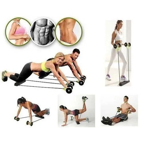 Revoflex Xtreme Home Total Body Fitness Gym Abs Trainer Resistance With User Manual; Revoflex Xtreme Xtreme Home Total Body Fitness Abs Trainer Roller.