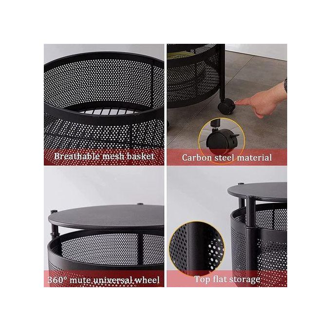 PROMOTION PRICE! 4 Tier Kitchen plastic Fruit & Vegetable Rack TrolleyMade of high quality plastic, on-toxic and tasteless ,safe for any fruits ,vegetables and food loaded in.nd fruits