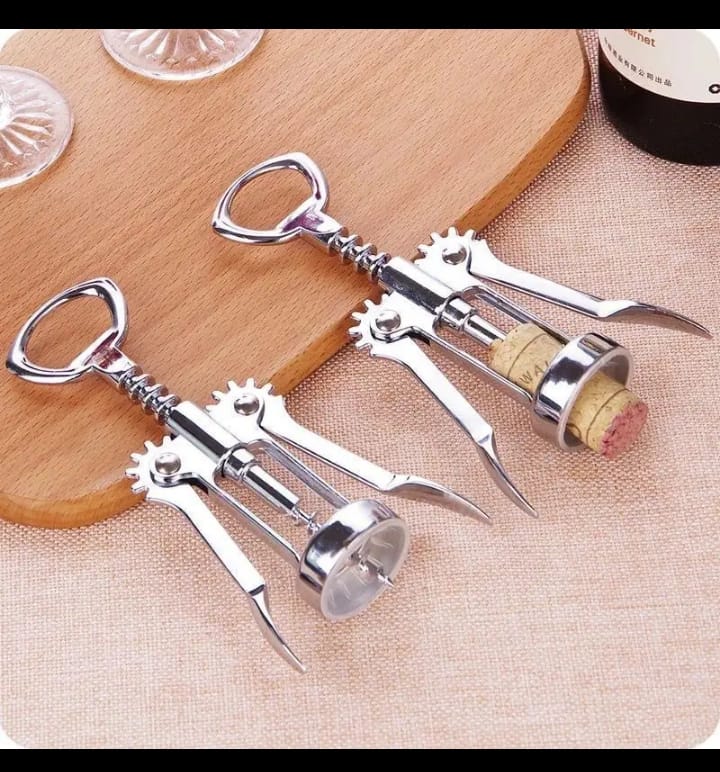 Stainless Steel Wing Corkscrew Wine Bottle Opener
