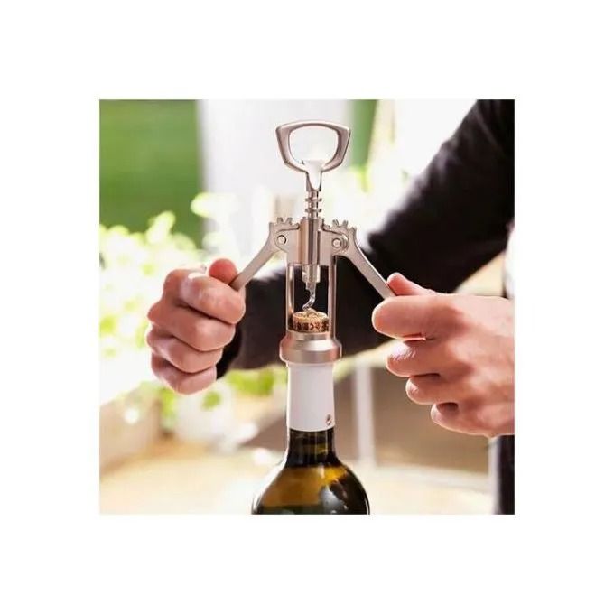 Stainless Steel Wing Corkscrew Wine Bottle Opener