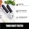 Kitchen Premium Garlic Press Set - Rust Proof & Dishwasher Safe Professional Garlic Mincer Tool - Easy-Squeeze, Easy-Clean with Soft cleaning materials.