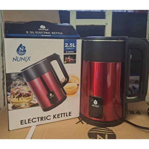 Nunix New Arrival Classic Plastic 2.5L Cordless Kettle SJN002 , Automatic Hot water Boiler or Heater Jug Auto Shutoff SJN002; Its reliable and stylish kitchen appliance, well corded for safety