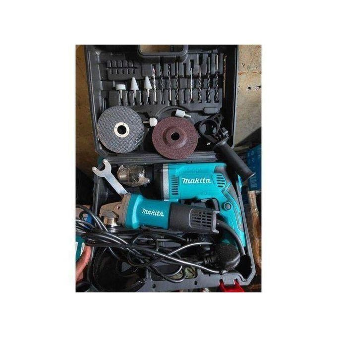 Makita Accessories combo drill and grinder 4inch grinder plus 1630 drill