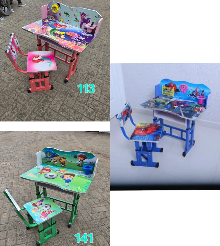 1Pc Adjustable Cartoon Themed Study Desk – Fun & Functional Learning Space for Kids