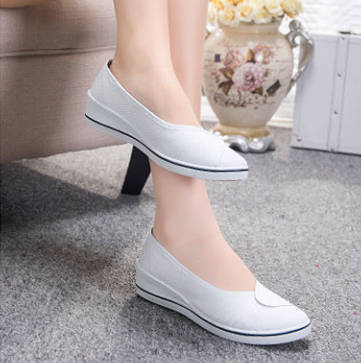 Women's Pointed Toe Flat Shoes Solid Color Knitted Slip on Shoes Casual Breathable Ballet Flats Women Flat Shoes Loafers Women