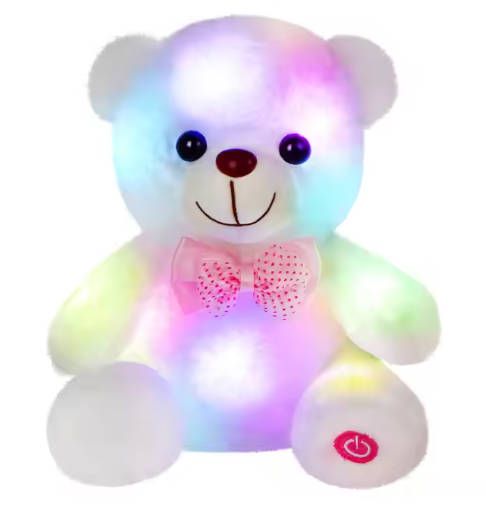 Fast delivery within 1-5 days boy Dolls Lovely Soft LED Colorful Glowing Teddy Bear Stuffed Plush Toy Gifts For Birthday girl baby toy