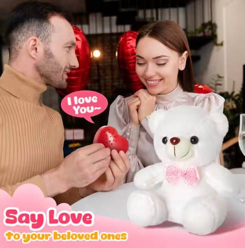 Fast delivery within 1-5 days boy Dolls Lovely Soft LED Colorful Glowing Teddy Bear Stuffed Plush Toy Gifts For Birthday girl baby toy