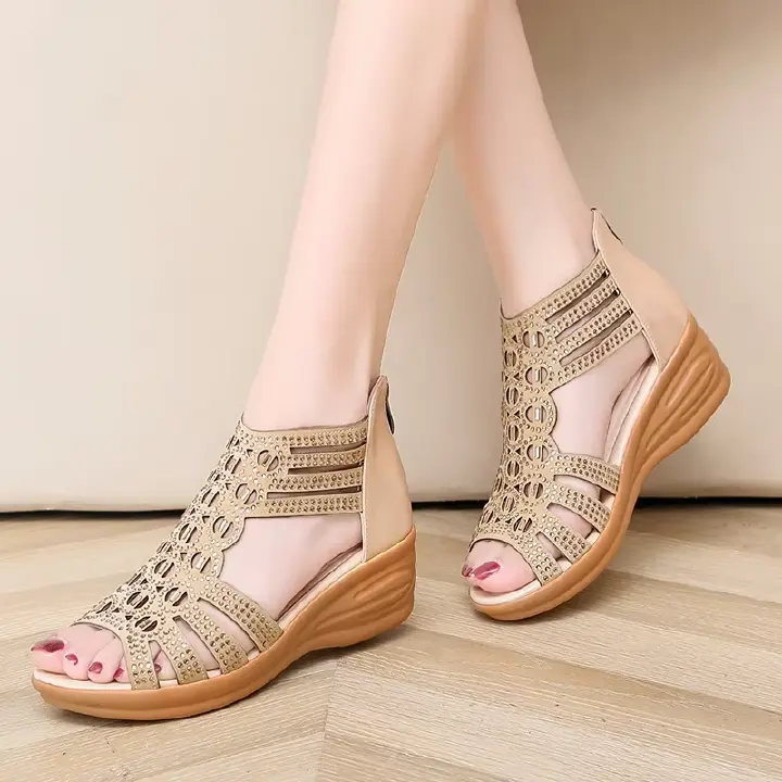 Women slipper Ladies shoes  ladies flat thick sole middle heel shoes open shoes girl shoes  girl shoes slipper sandals Fast delivery within 1-5 days