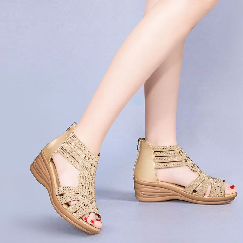Women slipper Ladies shoes  ladies flat thick sole middle heel shoes open shoes girl shoes  girl shoes slipper sandals Fast delivery within 1-5 days