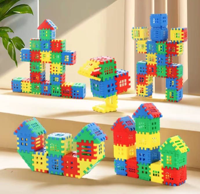 50pc Toy Educational enlightenment toys ever-changing assembling random color building sets  educational  children's kids girl boy toys Baby  House Building Blocks  Toys  Fast delivery within 1-5 days