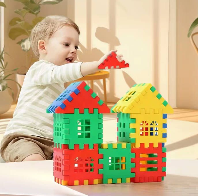 50pc Toy Educational enlightenment toys ever-changing assembling random color building sets  educational  children's kids girl boy toys Baby  House Building Blocks  Toys  Fast delivery within 1-5 days