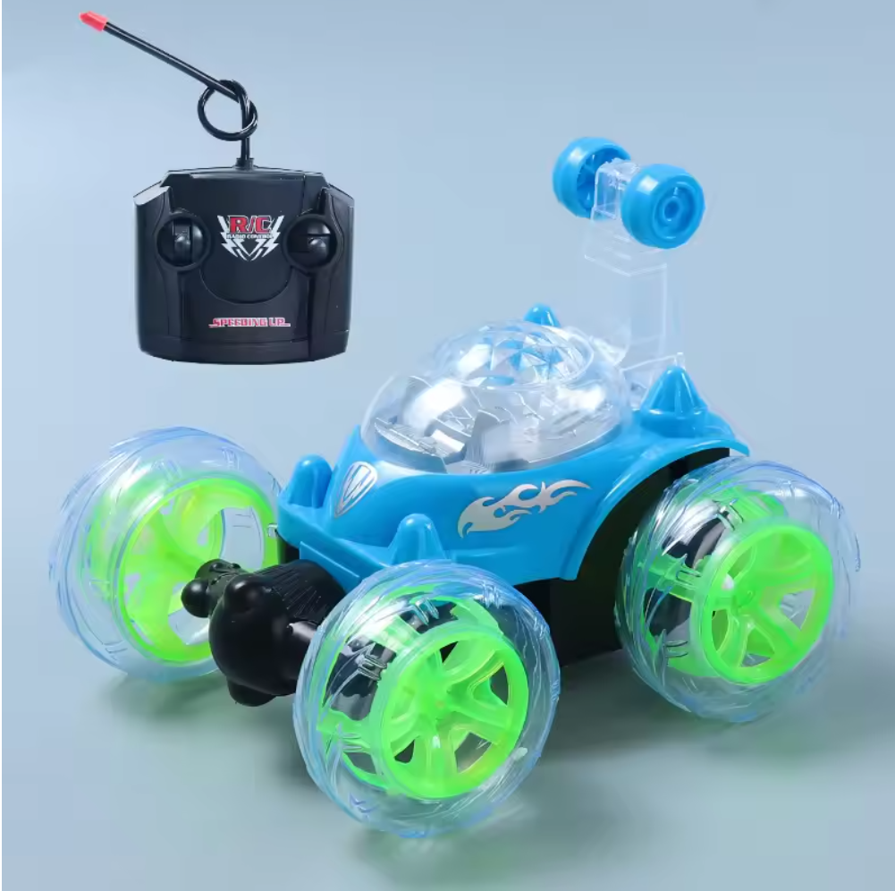 Local fast delivery Rechargeable lighting Big toy car music remote control toy car rolling stunt car remote control off-road  car drifting racing car 360  toy Car