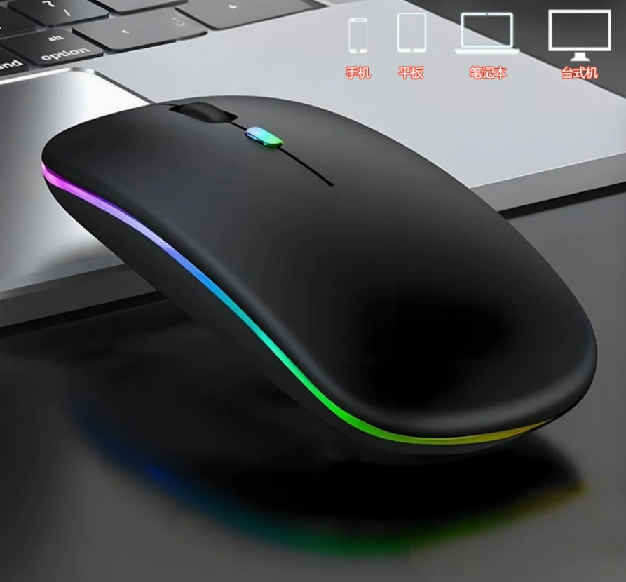 Rechargeable Wireless Mouse Gaming Mouse Backlight USB Compatible RGB Rechargeable Mice Silent Backlit Ergonomic Gaming Mouse for Laptop PC Local fast delivery