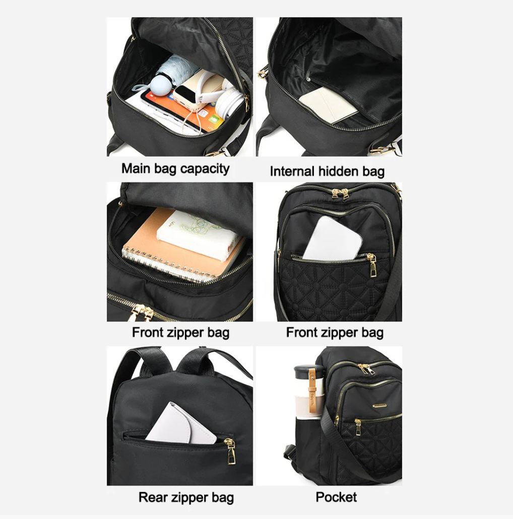 Fashion women Backpack Ladies Handbag Flat Bottom girl Bookbags school Fashion Backpacks traveling bag Local fast delivery