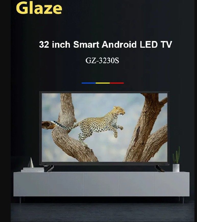 Glaze GZ-3230,32" Inch Smart Android FHD WIFI TV 1GB RAM 8GB ROM Inbuilt Decoder