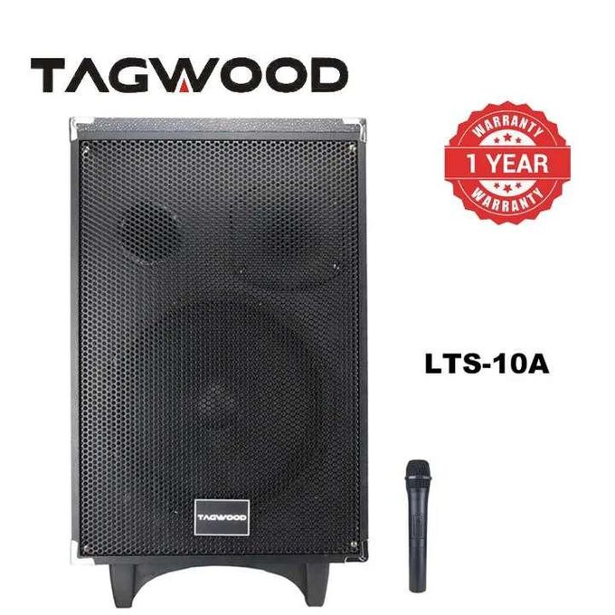 Tagwood LTS‑10A 10″ Rechargeable Portable Speaker