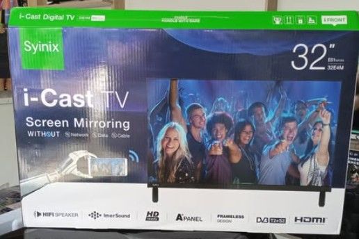 Syinix Tv 32 inch Digital 32E62M Inbuilt decoder with iCast Screen Mirroring