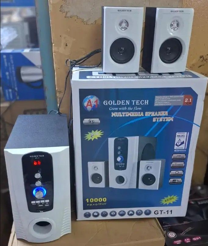 Golden tech GT-11 sub woofers Bluetooth Multimedia System USB/SD/FM/BT Home Theater Speaker System