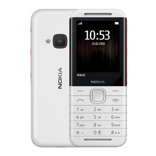 NOKIA 5310 with RAM: 8 MB Internal Storage: 16 MB Battery: 1200 mAh Main camera: VGA with flash Front camera: Not available Display: 2.4 inch Processor: MT6260A Connectivity: Dual sim, 3G, 4G,