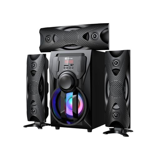 AMTEC AM-309 3.1-CHANNEL X-BASS HOME THEATER SYSTEM WITH 12,000 W PMPO & LED DISPLAY