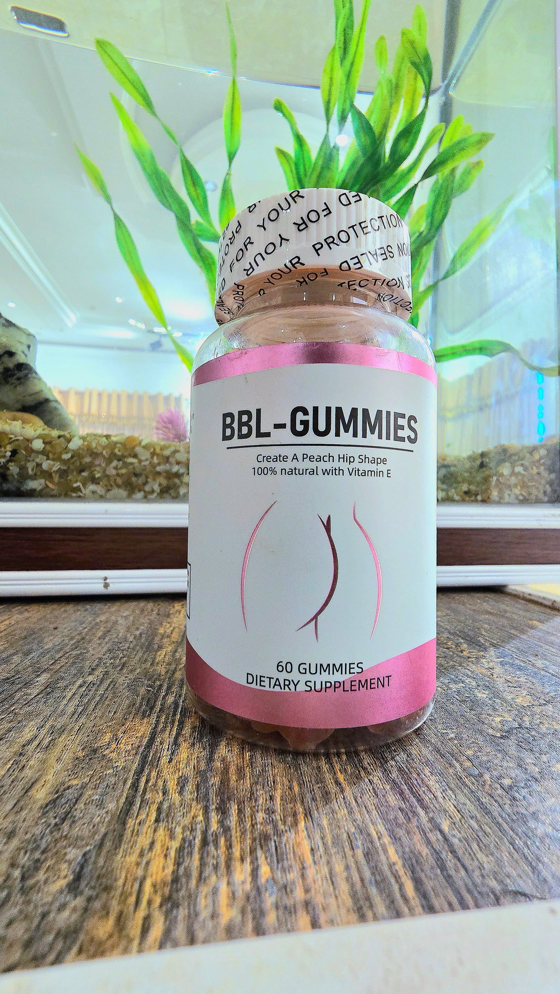 BBL GUMMIES 100% NATURAL WITH VITAMIN E HIP SHAPE