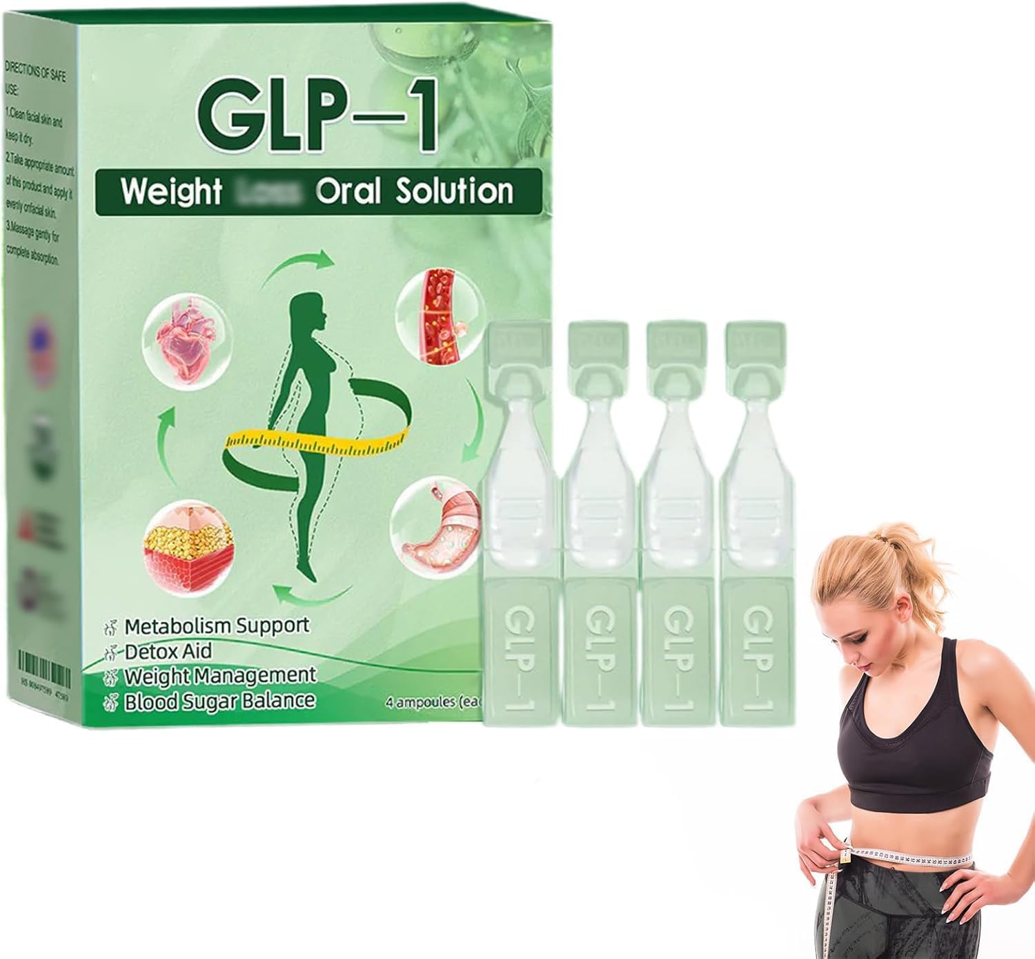glp 1 weight loss oral solution STDEI GLP-1 Solution, GLP1 Drops, Advanced GLP-1 Drops, -1 Liquid, GLP-1 Peptide Complex Serum, Natural Plant Extract Relieve Skin Burden, for Men & Women (3Box * 5 Servings) stdei glp-1 oral solution Stdei