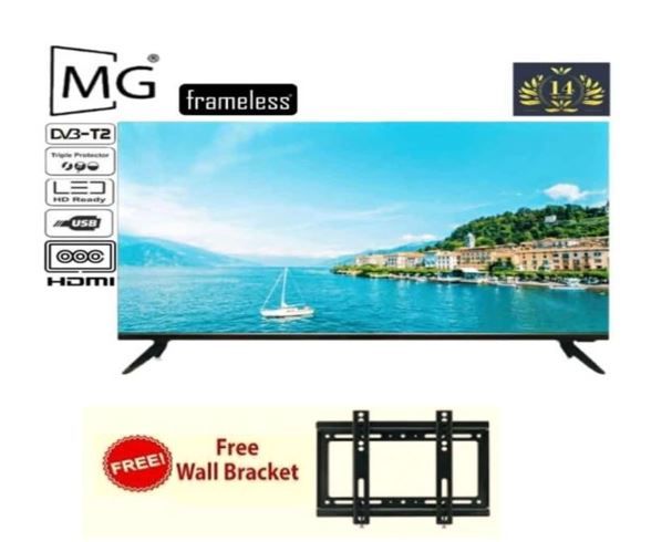 MG 32 inc tv Frameless, Smart Android 32inch TV + FREE WALLMOUNT