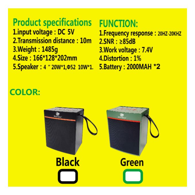 Boombest LN-1036BT Wireless Bluetooth Speaker ,Wireless Bluetooth Speaker – Powerful Super Bass, Portable Design, 20W Rich Sound, Long Battery Life