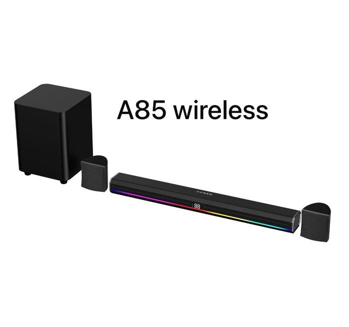 Globalstar 3D GSA85 Sound Bar with 3D Surround Sound DSP Chip, Built-in Amplifier, Bluetooth Connectivity, Full Function Remote Control, Master Volume & Treble Control, 20W–40W Output Power,