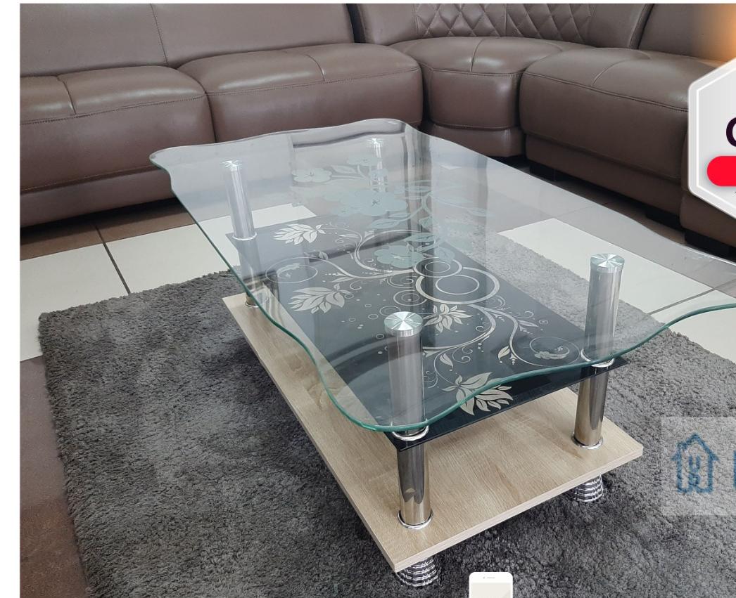 🧚‍♂️TRANSFORM YOUR LIVING SPACE🧚‍♀️▪️Executive glass coffee table ▪️The Executive Coffee Table features a sleek and elegant design, adding a touch of sophistication to any executive office or recept