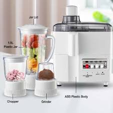 🪄▫️Smart Pro 4 IN 1 JUICER BLENDER CHOPPER AND GRINDER NEW 500W.Multi-functional Juicer Extractor and food processor which combines Juicer, Blender, Grinder, Mill, shredder and meat Chopper all in on