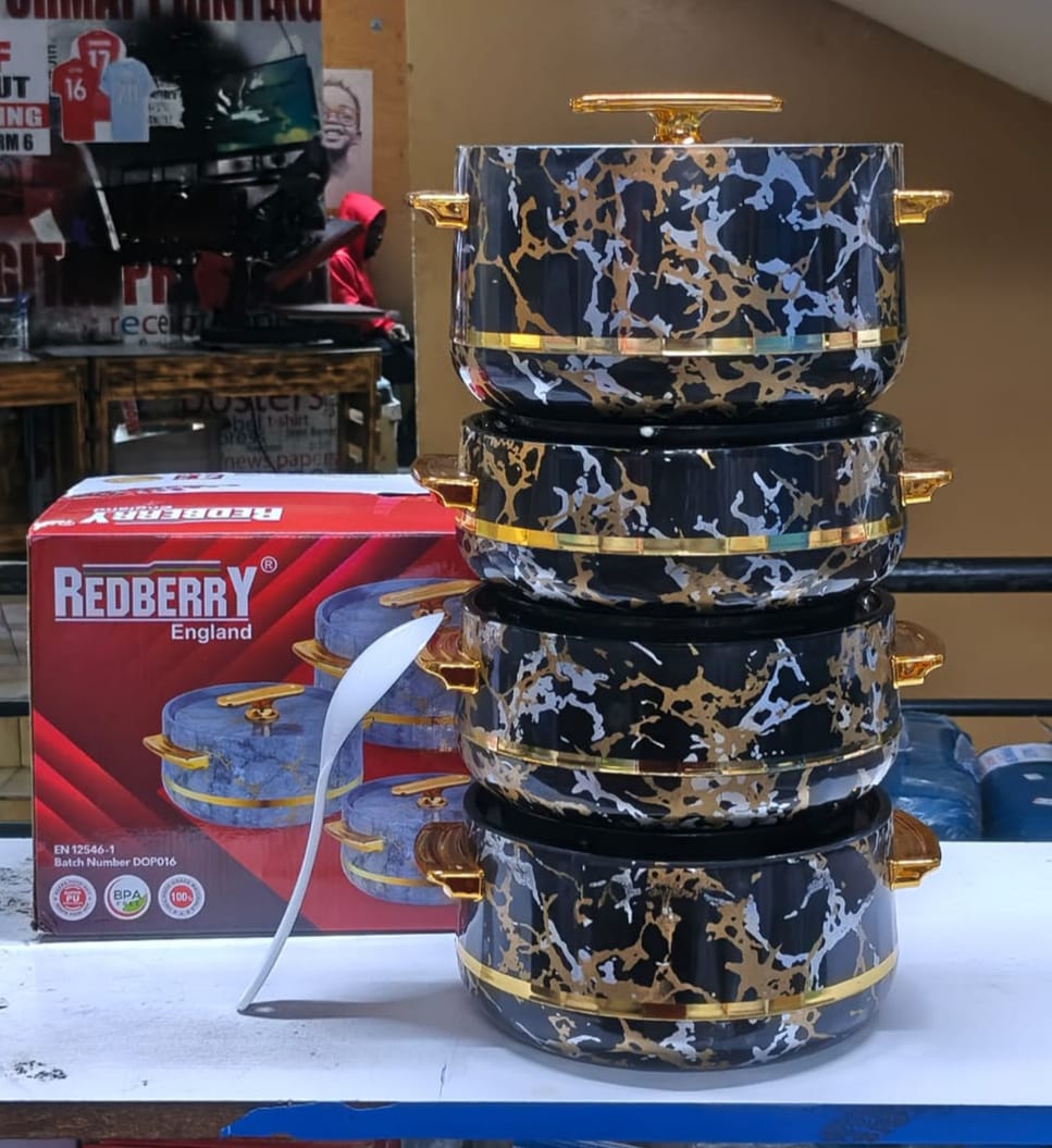 4PCS INFINITE HOTPOTS – Serve Every Meal Warm & Fresh 🍲✨
Upgrade your kitchen with the stylish and practical 4PCS INFINITE HOTPOTS set — perfect for keeping your food hot and ready to enjoy anytime!