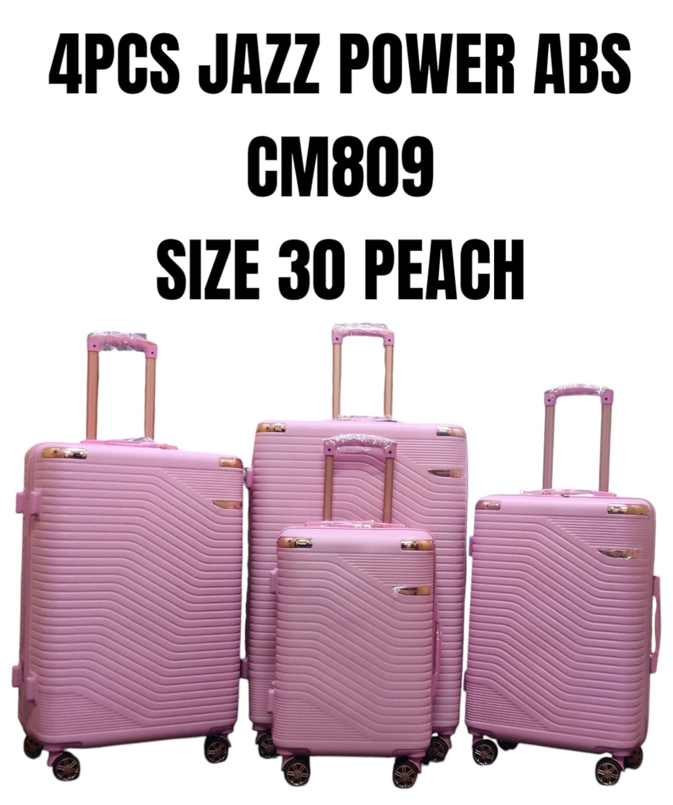 4-Piece Jazz Power Luggage Set
Travel in style and convenience with the 4-Piece Jazz Power Luggage Set — perfect for family trips, business travel, or weekend getaways. Designed for durability, securi