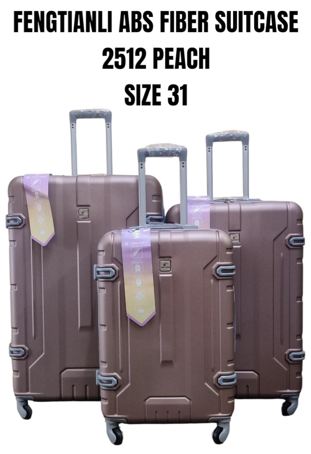 🧳✨ Fengtianli 3-in-1 ABS Fiber Hardshell Suitcase Set
Travel smart and stylish with the Fengtianli ABS Fiber Suitcases — a durable 3-in-1 hardshell set designed for convenience, protection, and easy
