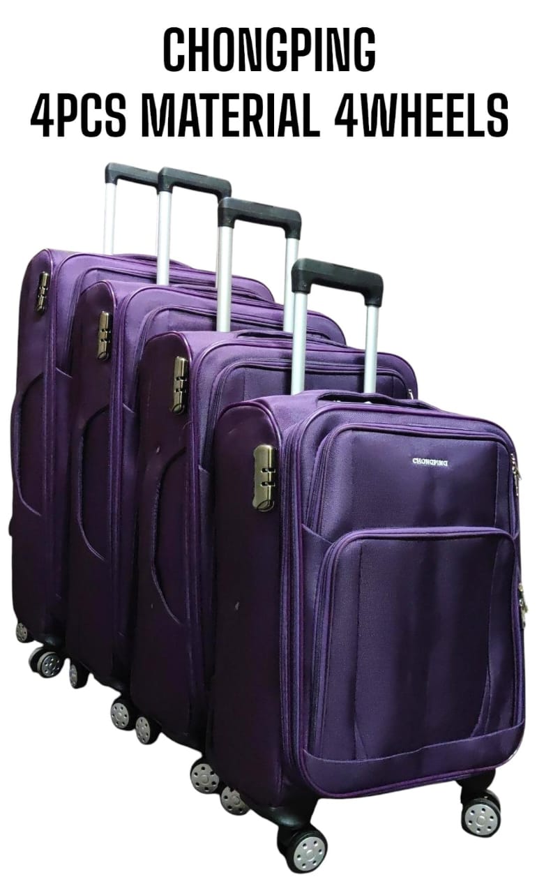 Chongping 4-Piece Polyester Fabric Trolley Suitcase Set
Travel in style and convenience with the Chongping 4-Piece Trolley Suitcase Set, designed for durability, mobility, and organized packing. Perfe