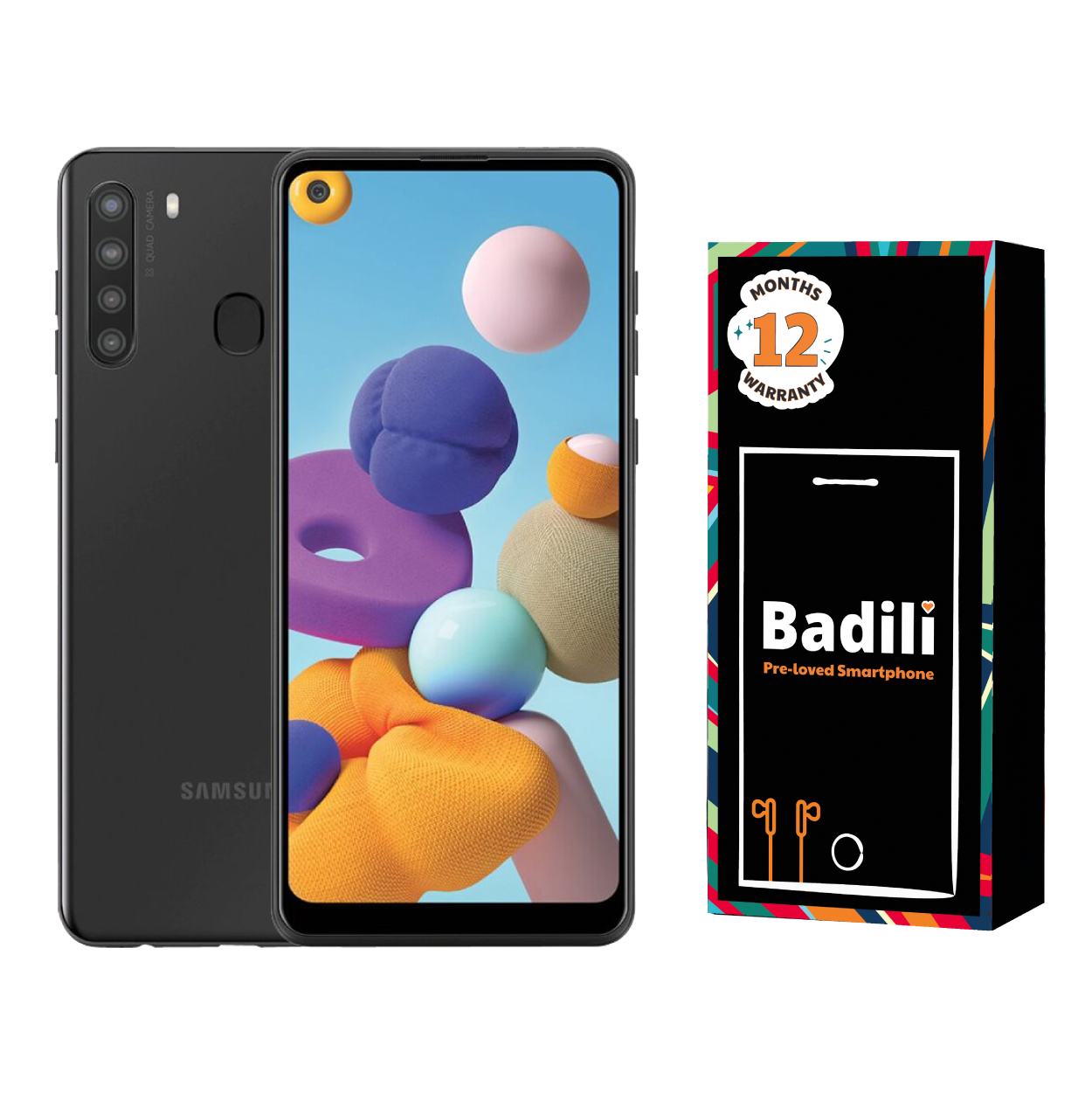 Badili Refurbished Samsung A21 Smartphone  6.5 inch 4000 mAh