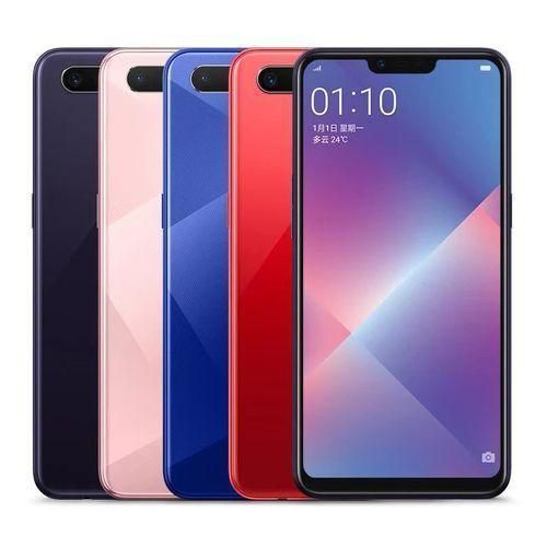 Renewed Oppo A3s, DISPLAY SCREEN 6.2" INCHES, 4GB RAM & 64GB ROM, 4230MAH, DUAL SIM-Red