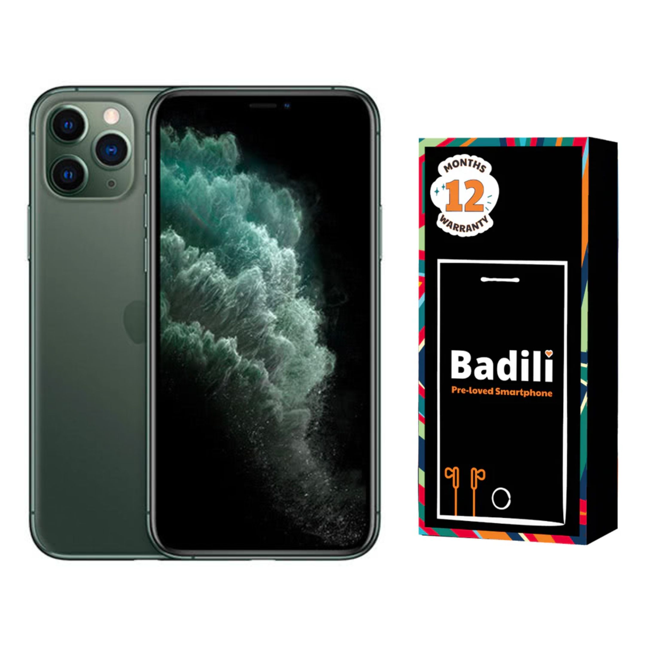 Badili Apple Iphone 11 Pro, Olive Green, 64GB, Dual Sim, Refurbished