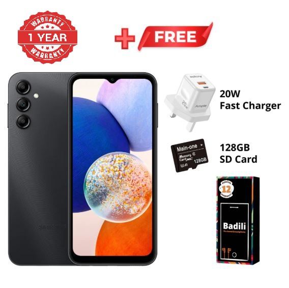 Badili Refurbished Samsung Galaxy A14 5G – 4GB RAM, 64GB ROM, 6.6" Display, 50MP Camera, Black, Single SIM – Affordable, powerful 5G Android smartphone with sleek design and reliable performance phone