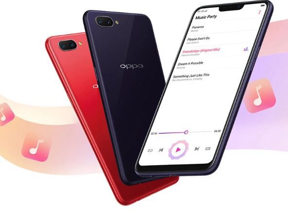 Renewed Oppo A3s, DISPLAY SCREEN 6.2" INCHES, 4GB RAM & 64GB ROM, 4230MAH, DUAL SIM-Red