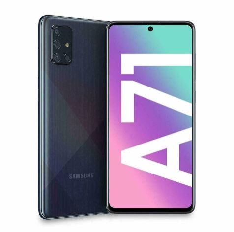 Samsung Galaxy A71 5G Smartphone Refurbished (Black, 6GB RAM, 128GB Storage) | Unlocked Android Phone | 64MP Quad Camera | 6.7'' FHD+ Display | Fast Charging | Single SIM | 5G Mobile